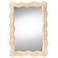 Hasana Natural Rattan 27 1/2" x 39 1/2" Scalloped Wall Mirror