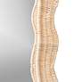 4_Hasana Natural Rattan 27 1/2" x 39 1/2" Scalloped Wall Mirror more views