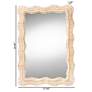 5_Hasana Natural Rattan 27 1/2" x 39 1/2" Scalloped Wall Mirror more views
