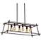 Hashtag 36"W New Bronze 6-Light Kitchen Island Light Pendant