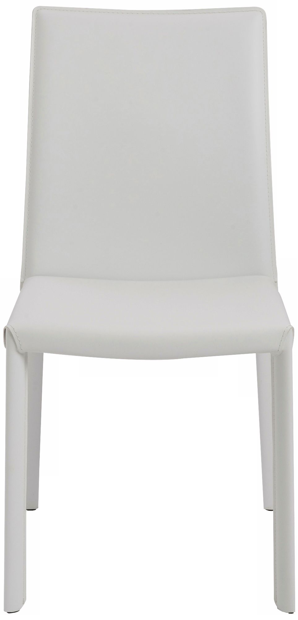 Image 2 Hasina White Bonded Leather Side Chair Set of 2 more views