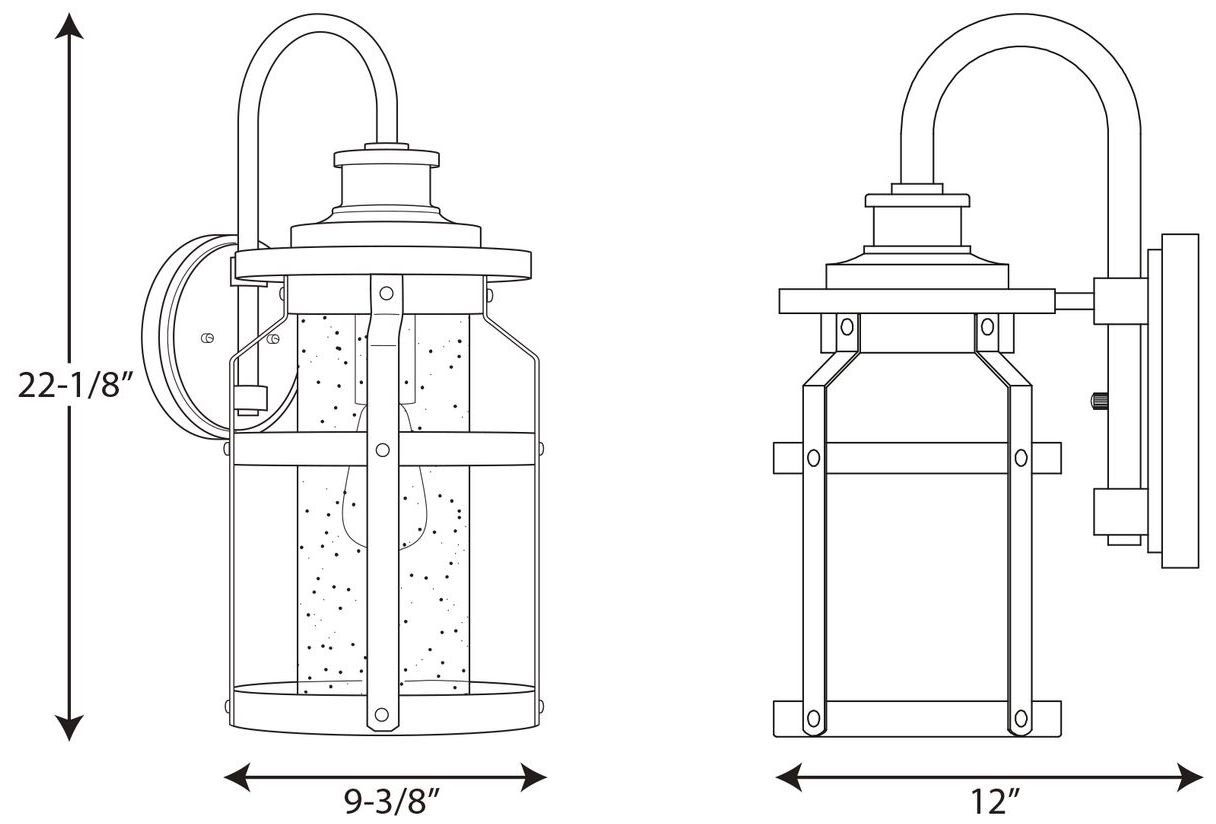 Image 4 Haslett Collection One-Light Large Wall Lantern more views