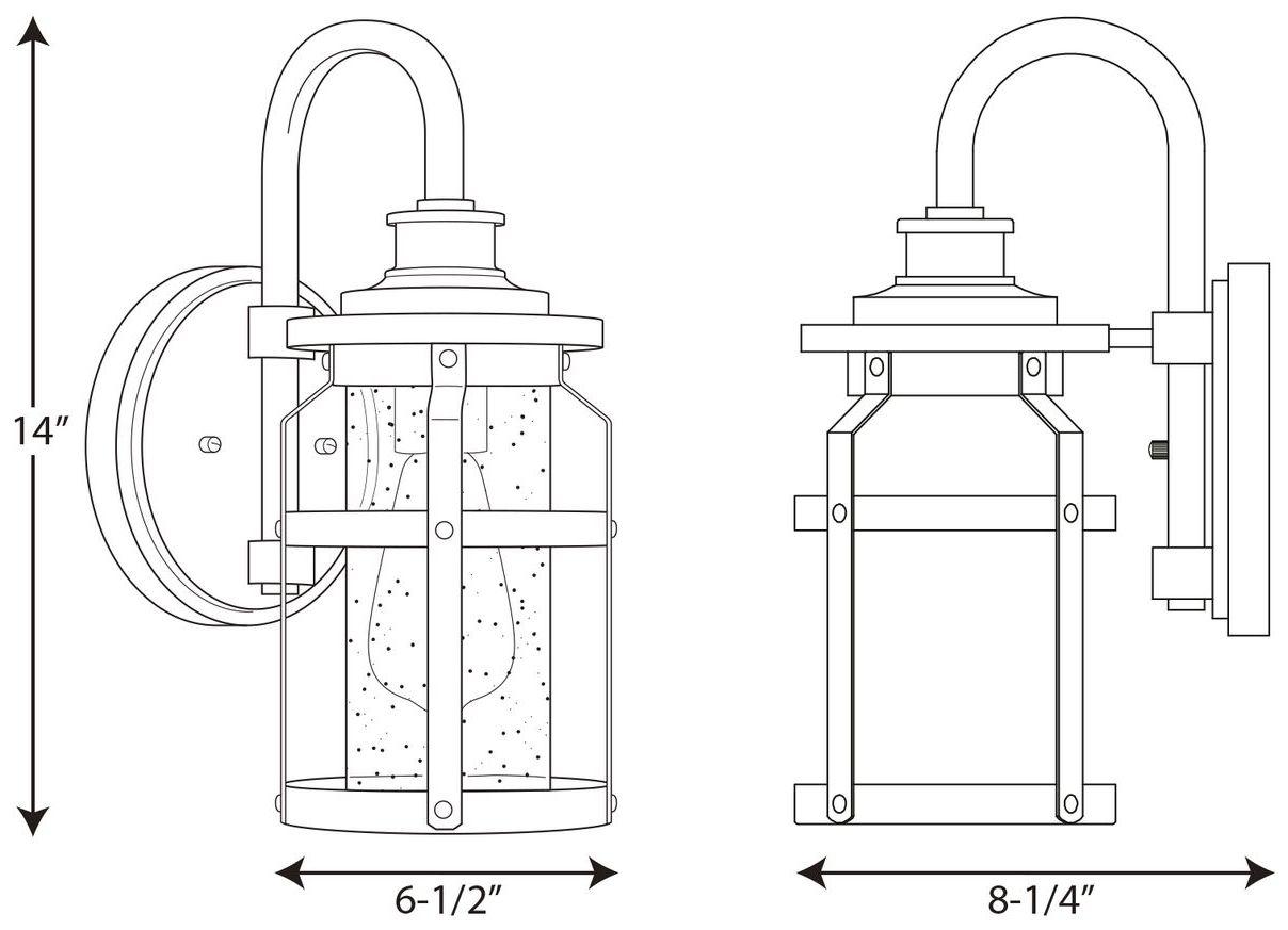 Image 4 Haslett Collection One-Light Small Wall Lantern more views