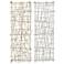 Hatcher Polished Gold and Silver 36" High 2-Piece Wall Art Set