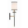 3_Hatfield 18 1/2"H Black Forged and Vibrant Gold Wall Sconce
