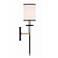 Hatfield 18 1/2"H Black Forged and Vibrant Gold Wall Sconce