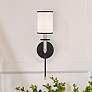 2_Hatfield 18 1/2"H Black Forged and Vibrant Gold Wall Sconce