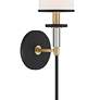6_Hatfield 18 1/2"H Black Forged and Vibrant Gold Wall Sconce more views
