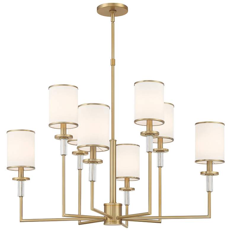 Image 1 Hatfield 8 Light Vibrant Gold Chandelier