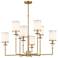 Hatfield 8 Light Vibrant Gold Chandelier