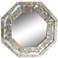 Hatfield Rustic White 35 3/4" x 35 3/4" Octagon Wall Mirror