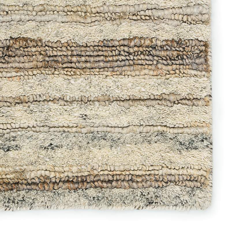 Image 5 Hatha Tikka HAT01 5'x8' Cream and Gray Rectangular Area Rug more views