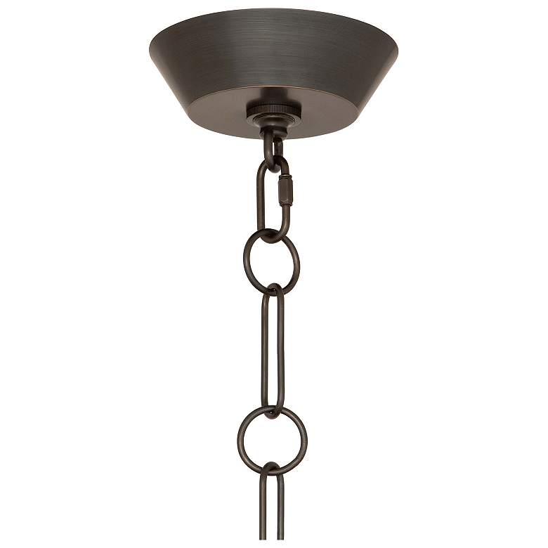 Image 3 Hatteras 11.75"W Natural Rope And Deep Bronze And Lucite Pendant more views