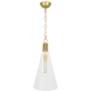 1_Hatteras 11.75" Wide Natural Rope And Modern Brass And Lucite Pendant