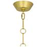 3_Hatteras 11.75" Wide Natural Rope And Modern Brass And Lucite Pendant more views