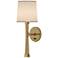 Hatteras 18.5"H Natural Rope Brass Wall Sconce w/ Cream Heather Shade