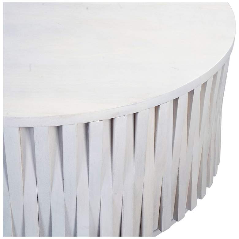 Image 3 Hatteras 40" Woven Coffee Table - Whitewash more views