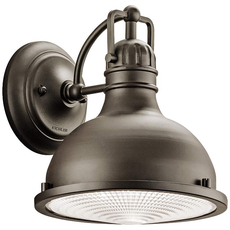 Image 1 Hatteras Bay 9 1/2" High Bronze LED Outdoor Wall Light