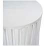 2_Hatteras Hi-Lo Vertical Slats Accent Table - Whitewash more views