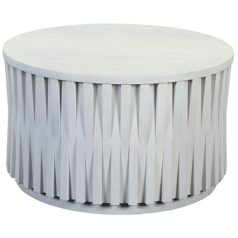 Image 2 Hatteras Woven Coffee Table - Whitewash more views
