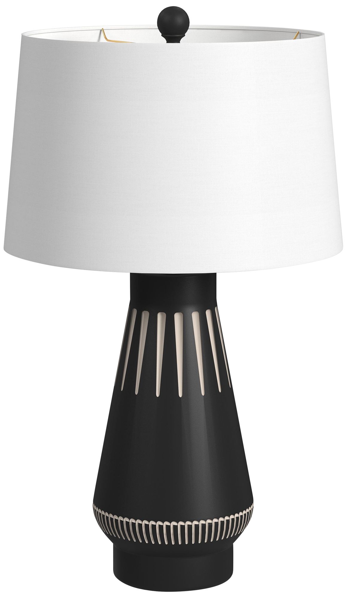 Haumea Black and Ivory Table Lamp