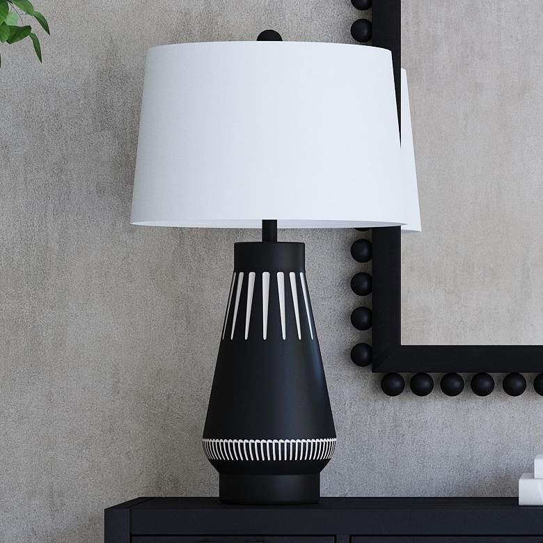 Image 1 Haumea Black and Ivory Table Lamp