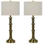 1_Haumea Soft Gold Stacked Candlestick Table Lamps Set of 2