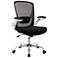 Haunts Black White Adjustable Office Chair