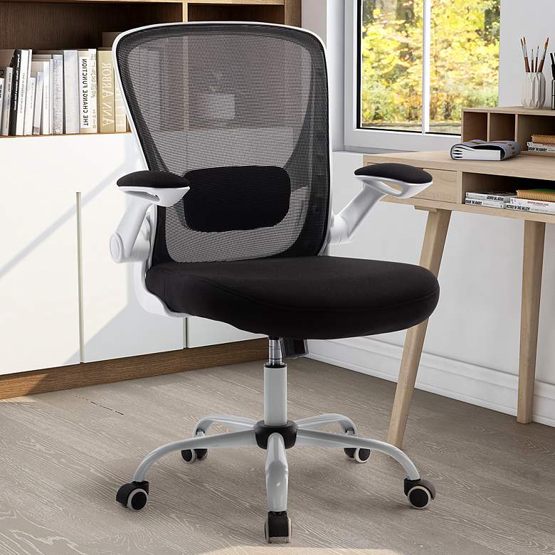 Image 1 Haunts Black White Adjustable Office Chair