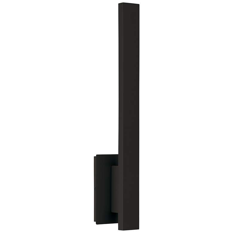 Image 2 Haus 21" High Matte Black Metal LED Wall Sconce