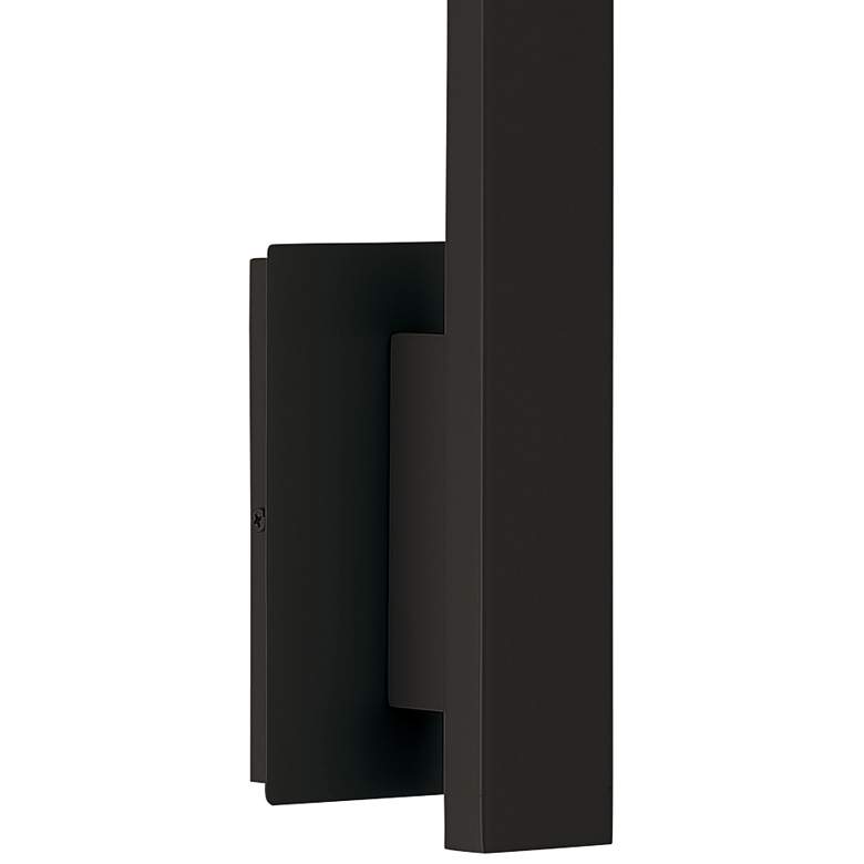 Image 3 Haus 21" High Matte Black Metal LED Wall Sconce more views