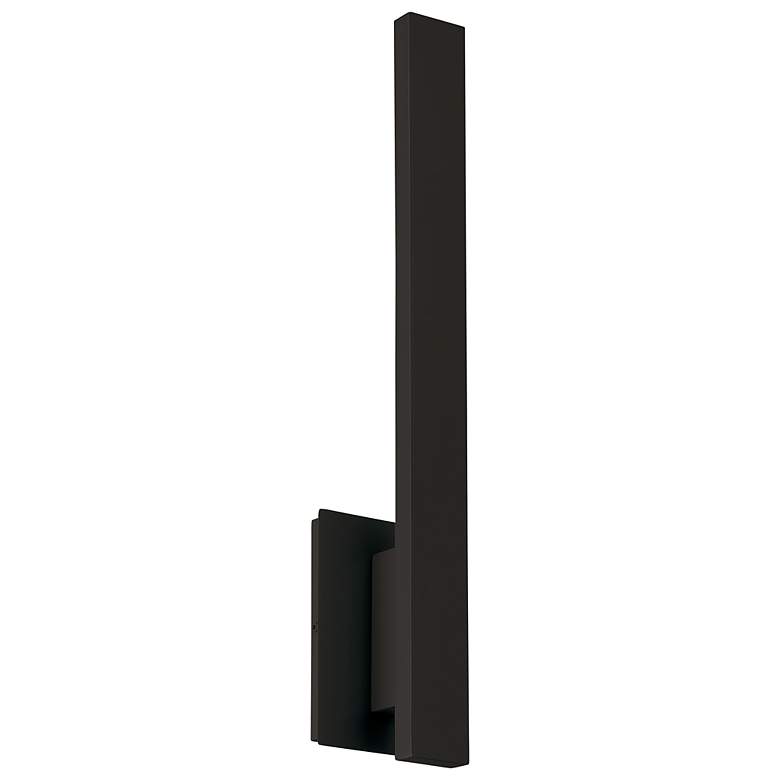 Image 5 Haus 21" High Matte Black Metal LED Wall Sconce more views