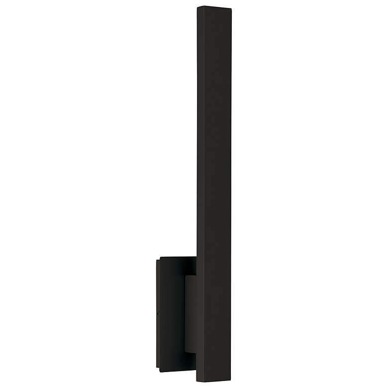 Image 7 Haus 21" High Matte Black Metal LED Wall Sconce more views