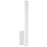 2_Haus 21" High White Metal LED Wall Sconce
