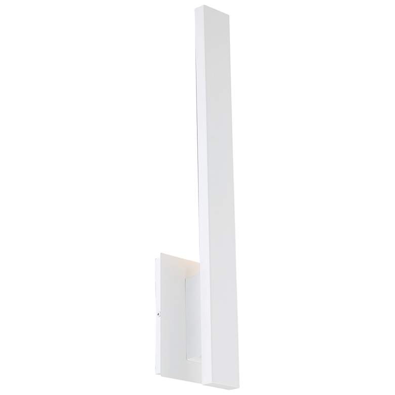 Image 5 Haus 21" High White Metal LED Wall Sconce more views