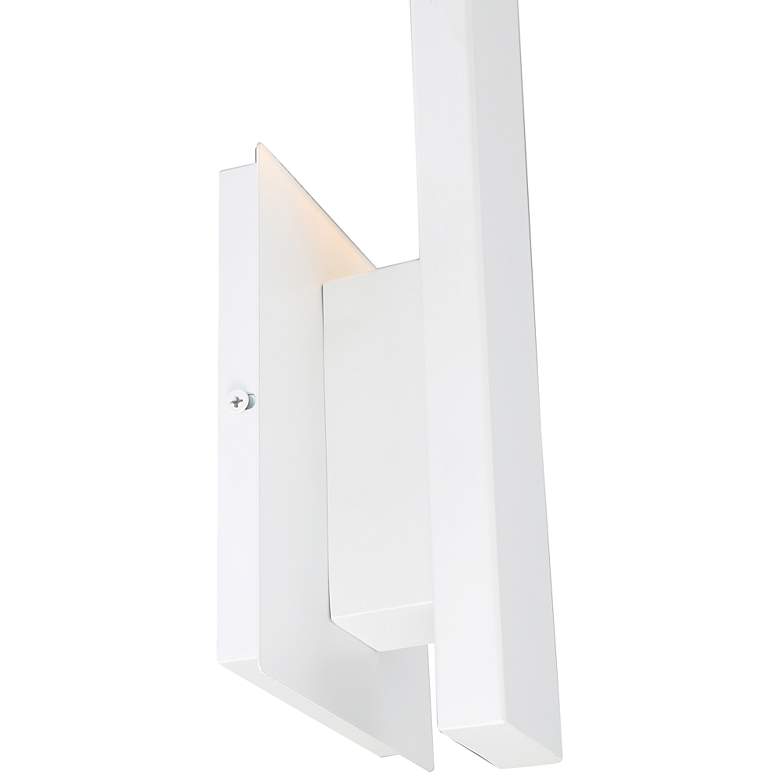Image 6 Haus 21" High White Metal LED Wall Sconce more views