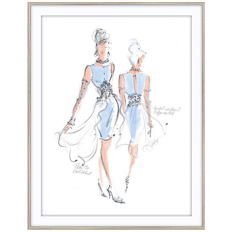 Image 1 Haute Couture III 28 inch High Framed Fashion Wall Art