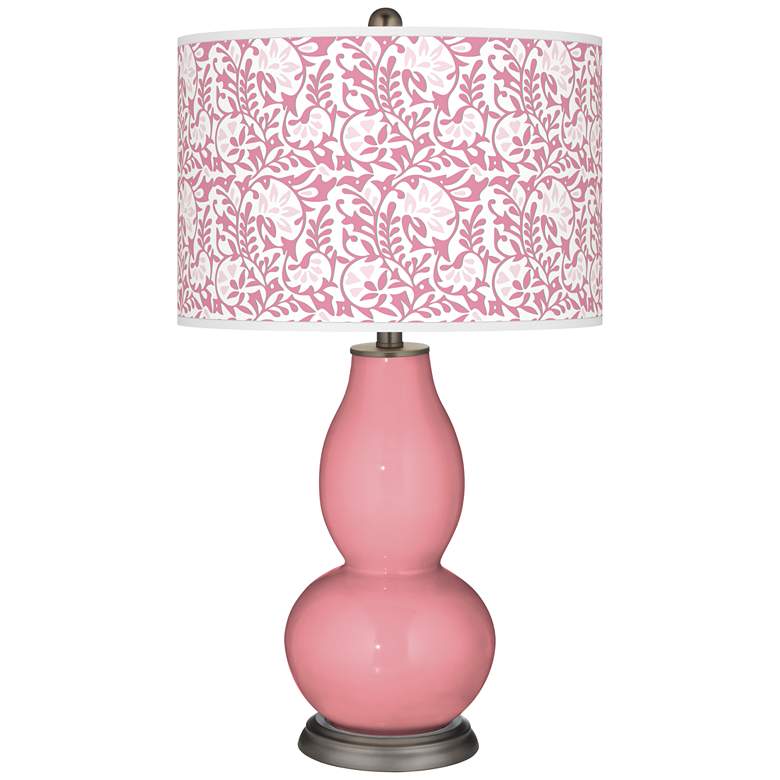 Image 1 Haute Pink Gardenia Double Gourd Table Lamp