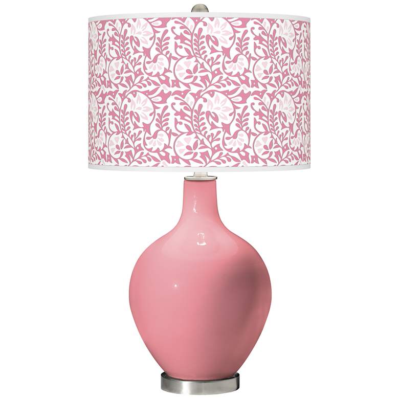 Image 1 Haute Pink Gardenia Ovo Table Lamp