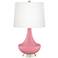 Haute Pink Gillan Glass Table Lamp with Dimmer