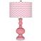 Haute Pink Narrow Zig Zag Apothecary Table Lamp