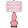 Haute Pink Narrow Zig Zag Double Gourd Table Lamp