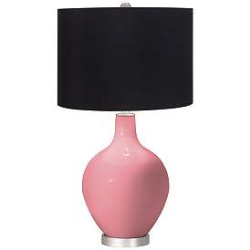 Image1 of Haute Pink Ovo Table Lamp with Black Shade