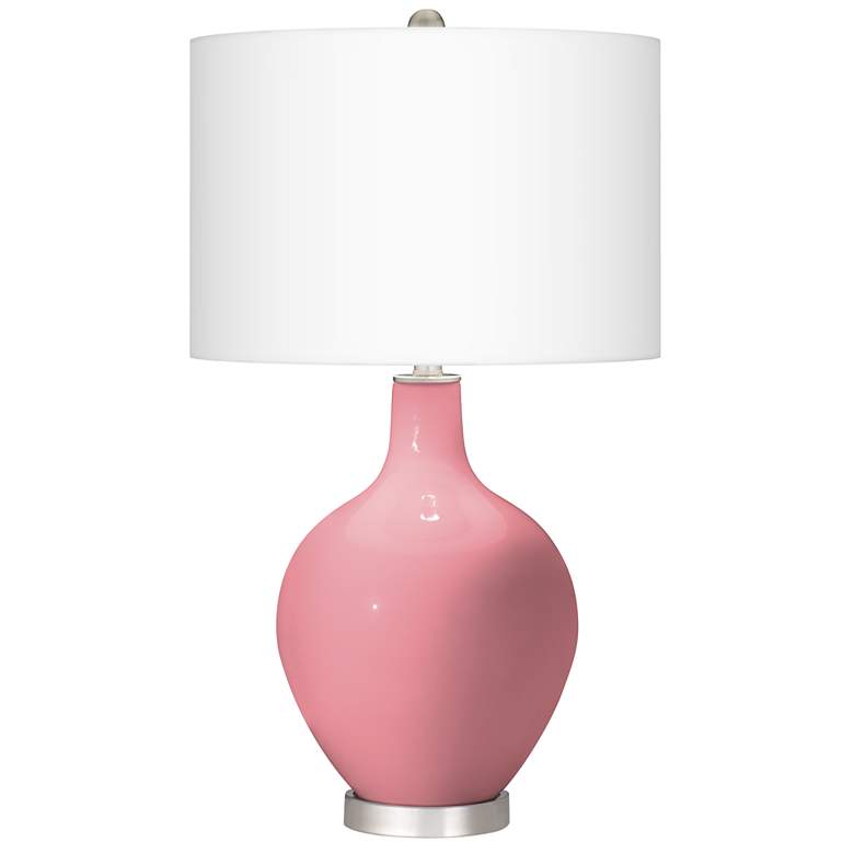 Image 2 Haute Pink Ovo Table Lamp With Dimmer