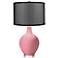 Haute Pink Ovo Table Lamp with Organza Black Shade