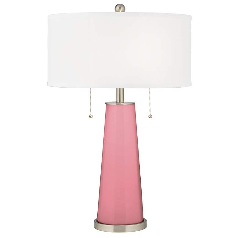 Image 2 Haute Pink Peggy Glass Table Lamp With Dimmer