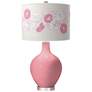 Haute Pink Rose Bouquet Ovo Table Lamp