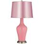 Haute Pink - Satin Pale Pink Shade Anya Table Lamp