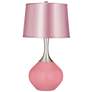 Haute Pink - Satin Pale Pink Shade Spencer Table Lamp