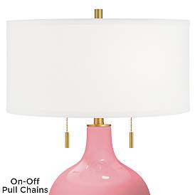 Image2 of Haute Pink Toby Brass Accents Table Lamp more views